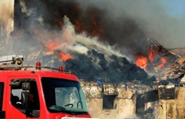 الوفد -الحوادث - إخماد حريق هائل بمبنى السلخانة بسفاجا موجز نيوز