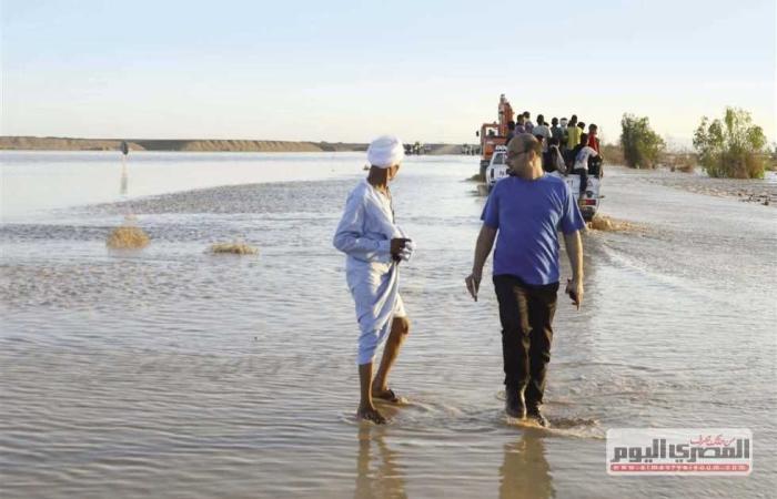 المصري اليوم - حوادث - البحث عن مفقود في حادث مرورى بسبب السيول ببنى سويف موجز نيوز