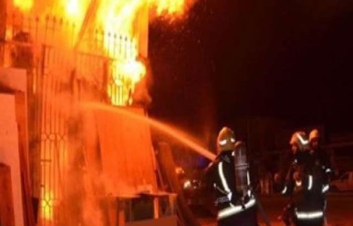 الوفد -الحوادث - نشوب حريق داخل مخزن مخلفات شركة ورق بالسويس موجز نيوز