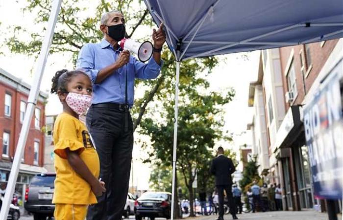 #المصري اليوم -#اخبار العالم - «الكمامة تبرز أذني وكأنني سأطير».. أوباما يداعب الأطفال في أول ظهور لدعم بايدن (صور) موجز نيوز