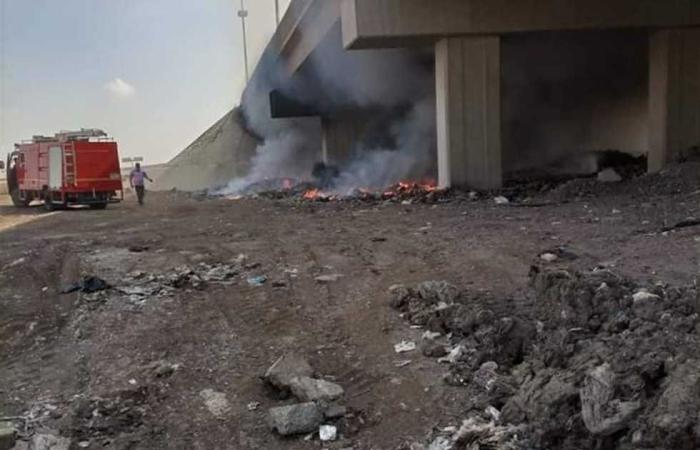 #المصري اليوم -#حوادث - السيطرة على حريق أسفل الطريق الإقليمى ببنها موجز نيوز