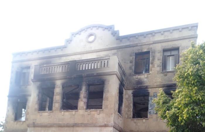 #اليوم السابع - #فن - التفاصيل الكاملة لحريق ديكور "القصر" فى استوديوهات الجابرى بمنطقة دهشور