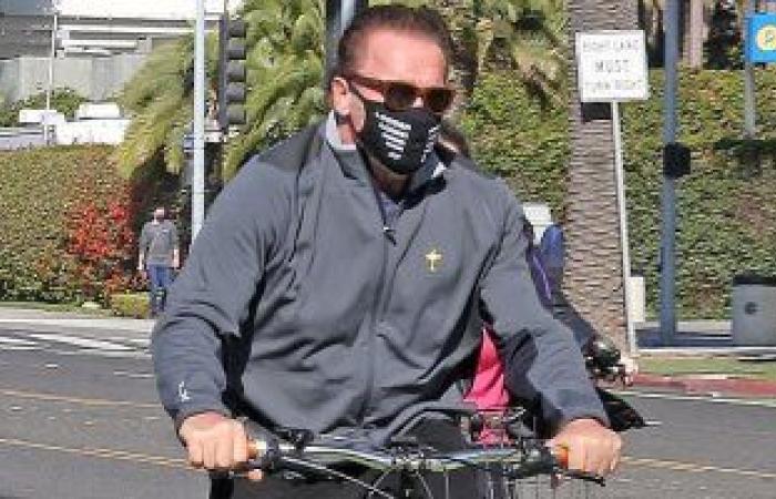 #اليوم السابع - #فن - أرنولد شوارزنيجر يستمتع بتدريبات الدراجة برفقة صديقته هيذر ميليجان بلوس أنجلوس.. صور