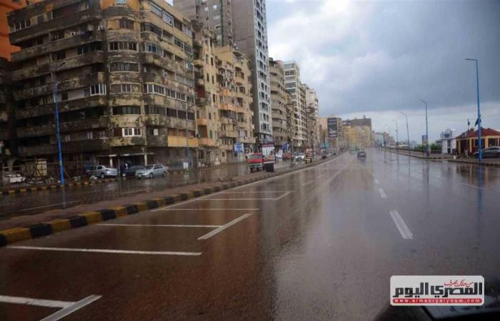المصري اليوم - اخبار مصر- أمطار متوسطة في مدن شمال سيناء موجز نيوز