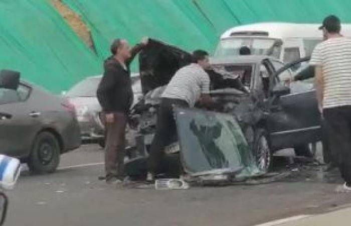 #اليوم السابع - #حوادث - مصرع شخصين وإصابة 3 آخرين بحادث تصادم سيارتين نقل وميكرباص في قليوب