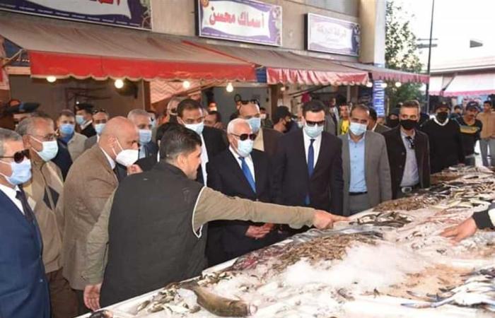 المصري اليوم - اخبار مصر- محافظ بورسعيد يتفقدون سوق الأسماك والبازار الجديد بحي العرب موجز نيوز