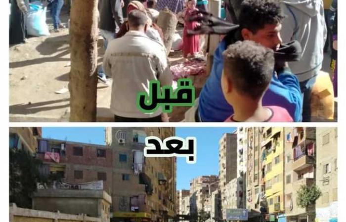 المصري اليوم - اخبار مصر- حملات لرفع الإشغالات بالجيزة وفض سوق الثلاثاء (صور) موجز نيوز