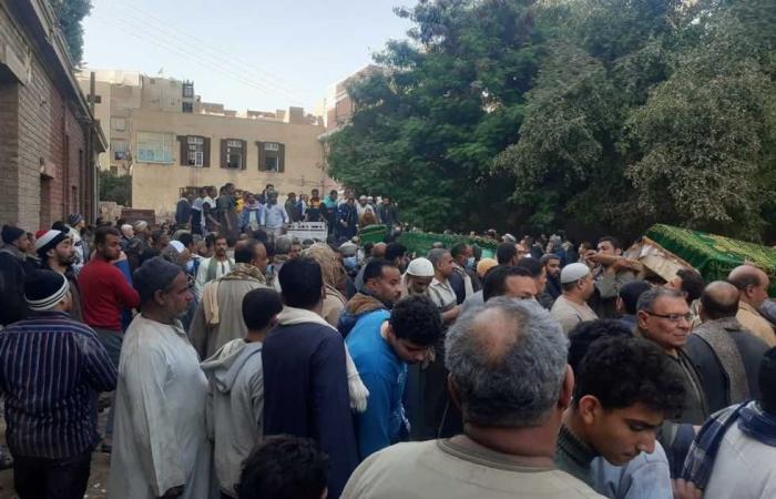 #المصري اليوم -#حوادث - تشييع جثامين ضحايا «منزل الشواخين» بسوهاج (صور) موجز نيوز