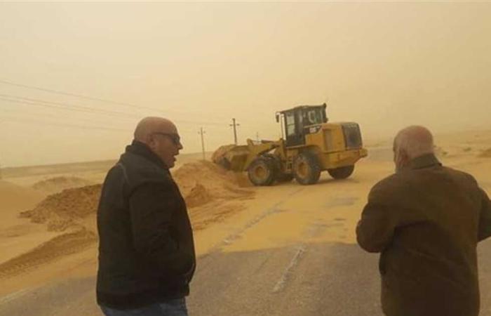 المصري اليوم - اخبار مصر- إعادة فتح طريق «الحسنة/بغداد » بوسط سيناء بعد إزالة الرمال موجز نيوز