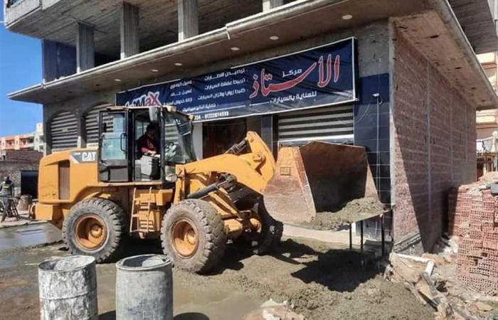 المصري اليوم - اخبار مصر- إزالة حالة تعدي على الطريق العام في بلطيم موجز نيوز