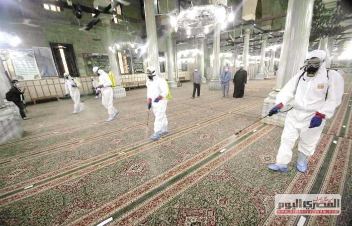 المصري اليوم - اخبار مصر- حملة واسعة لتعقيم المساجد استعدادًا لـ«تراويح رمضان» موجز نيوز
