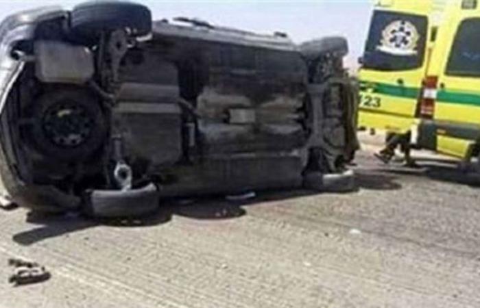 الوفد -الحوادث - إصابة شخصين في انقلاب شاحنة بالوادي الجديد موجز نيوز