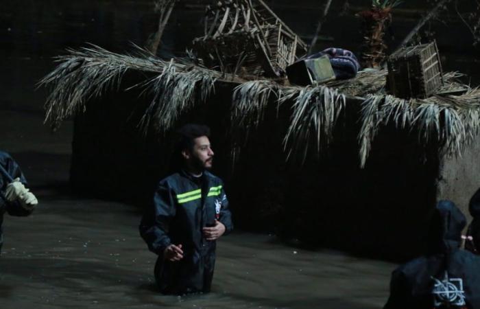 #اليوم السابع - #فن - مخرج مسلسل موسى يكشف عن صور كواليس تصوير "الفيضان" وغرق قرية "موسى"