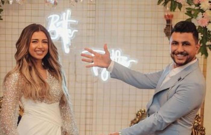 #اليوم السابع - #فن - على غزلان يعلن خطوبته على فرح شعبان ملكة جمال مصر 2017 بصور ورسالة رومانسية